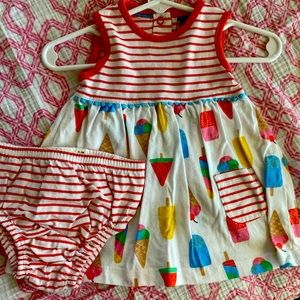 Mini Boden ice cream set 0-3 months